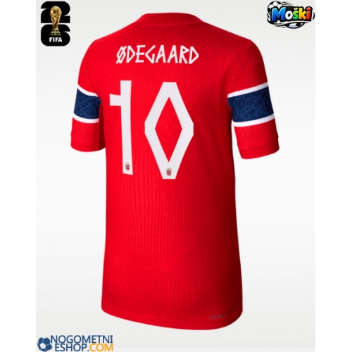 Moški Nogometni dresi Norveška Martin Odegaard #10 Domači SP 2026 Kratek Rokav